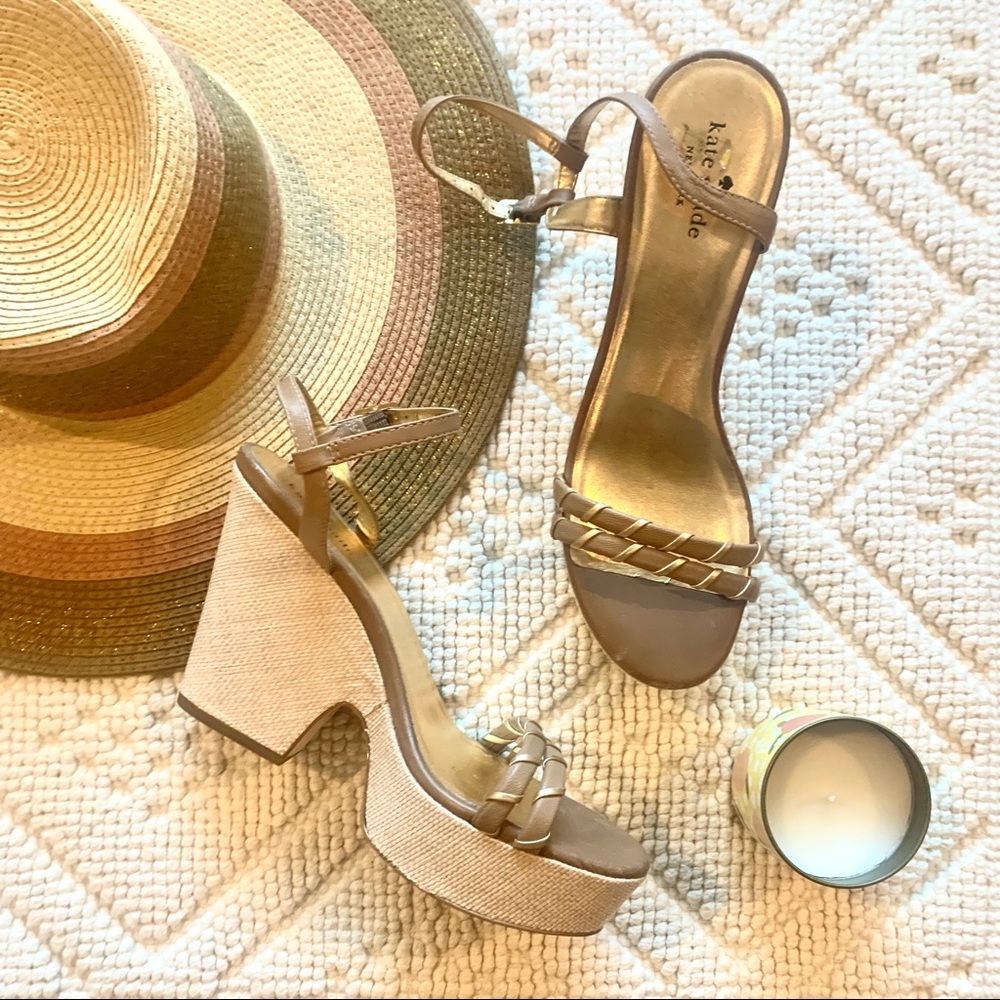 Kate Spade Woven Platform Sandals